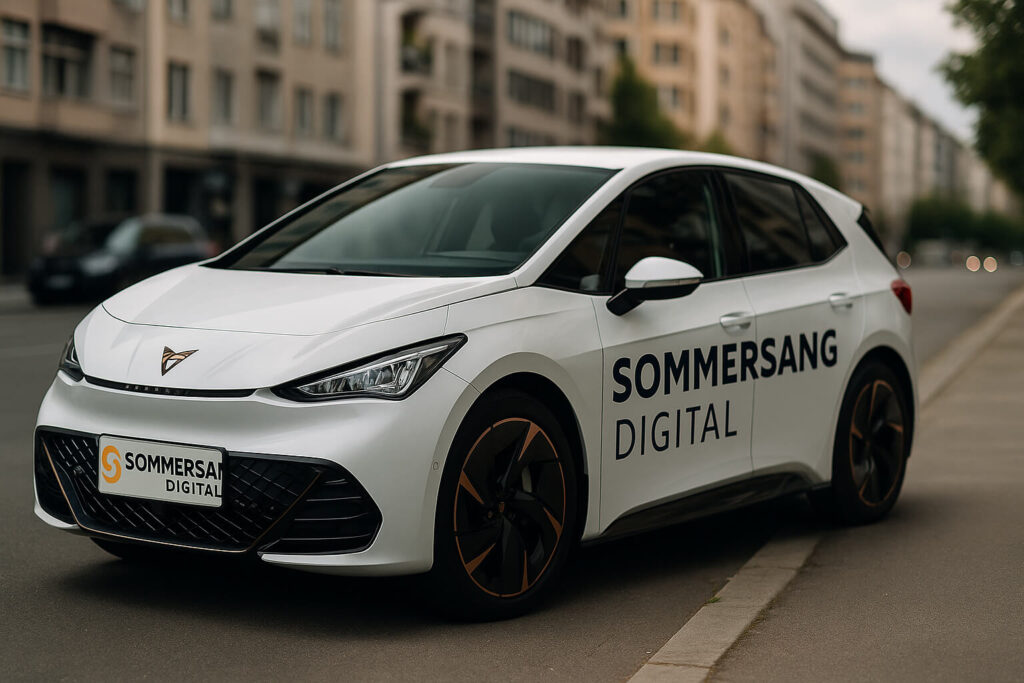firma logo på bil